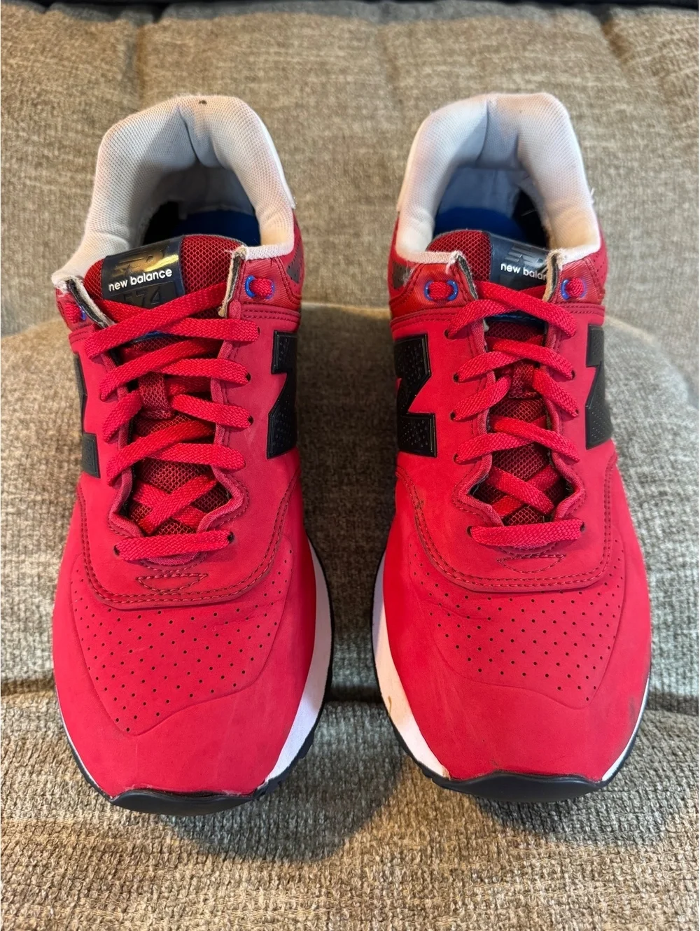 New Balance 574 'Paint Chip' Red Blue Black Men's Size 11 ML574ACC